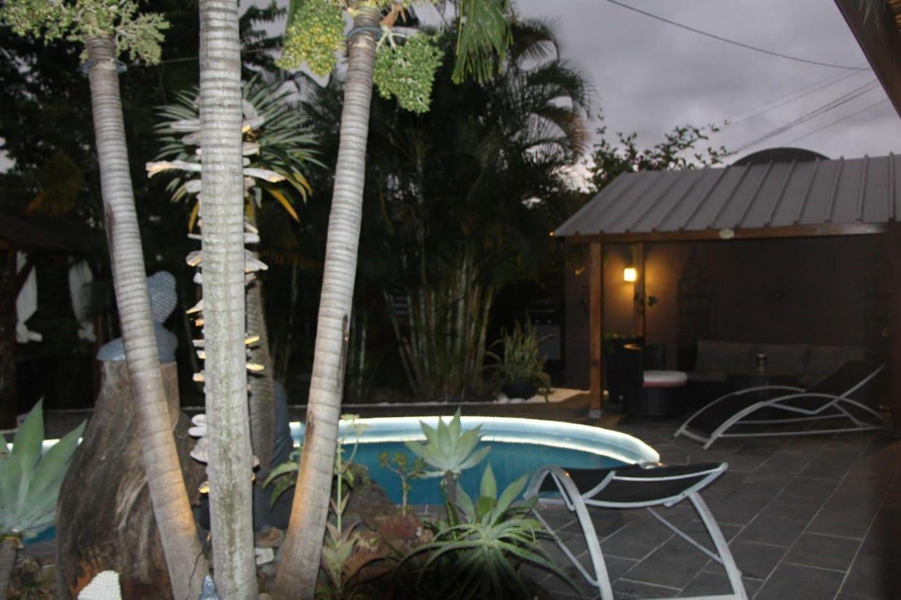 La Liane De Jade 974-Lodge Le Palissandre - Jacuzzi Privatif - Piscine Chauffee Le Bois de Nefles  Bagian luar foto