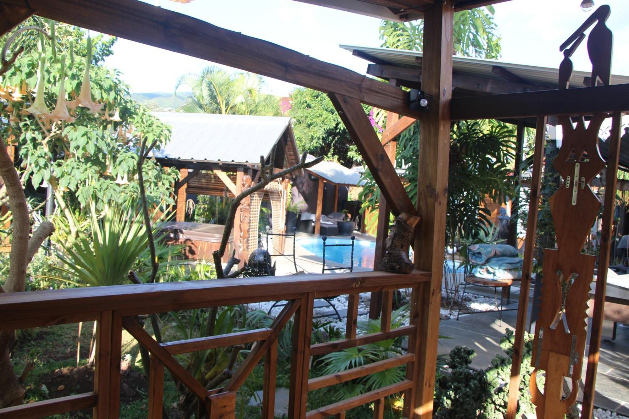 La Liane De Jade 974-Lodge Le Palissandre - Jacuzzi Privatif - Piscine Chauffee Le Bois de Nefles  Bagian luar foto