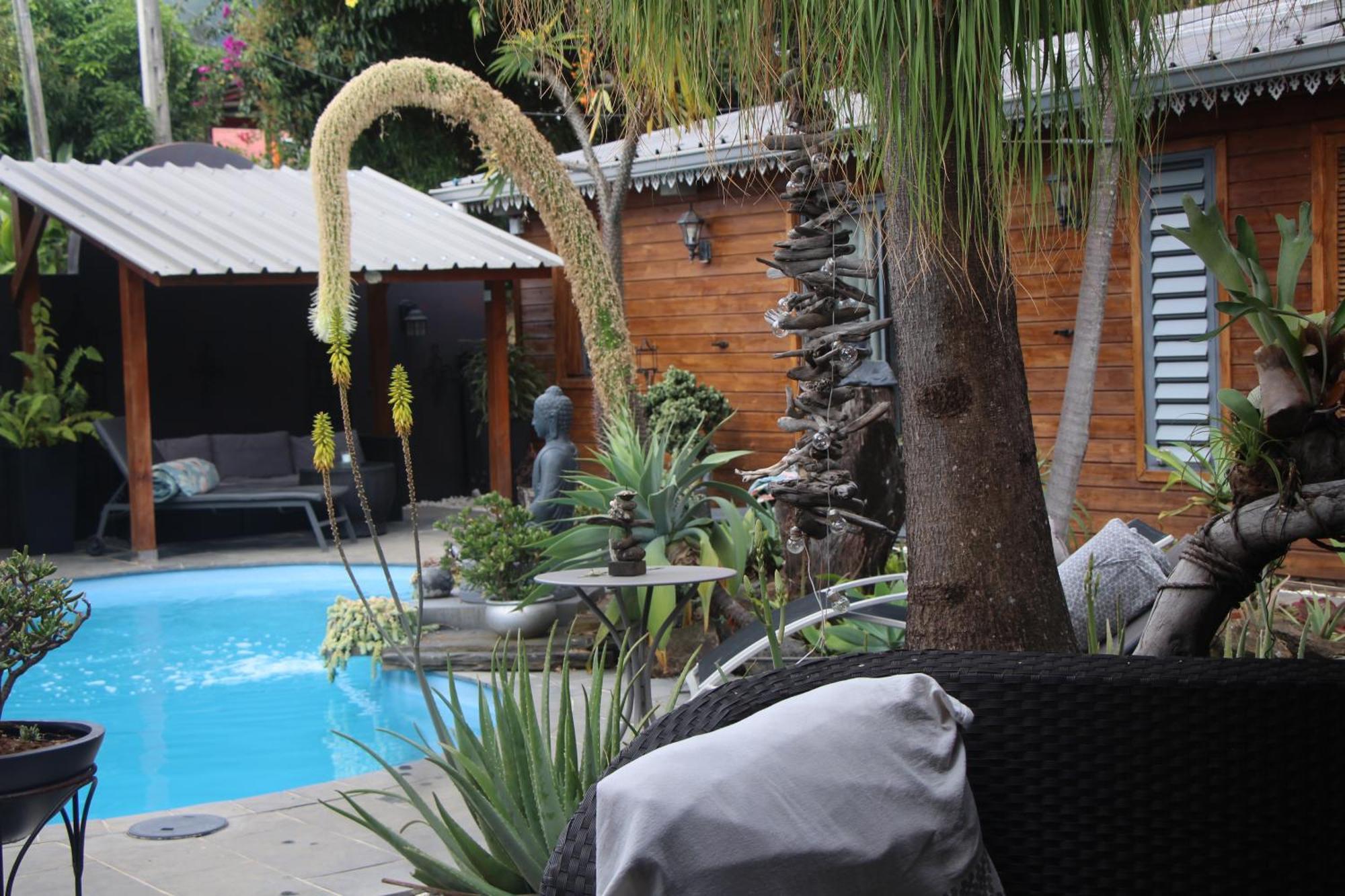 La Liane De Jade 974-Lodge Le Palissandre - Jacuzzi Privatif - Piscine Chauffee Le Bois de Nefles  Bagian luar foto